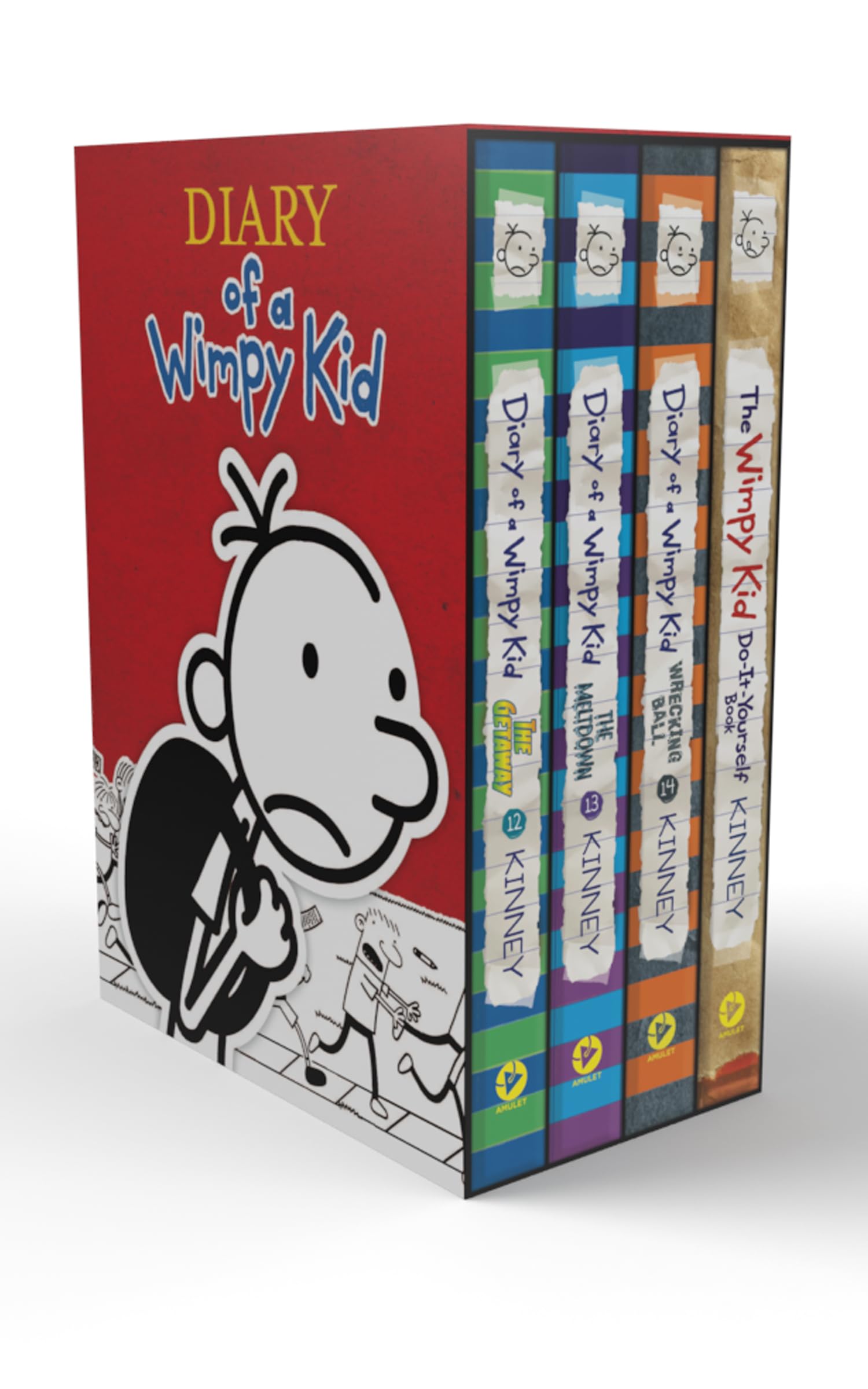 Diary of a Wimpy Kid Box of Books 12-14 Plus The Wimpy Kid Do-It